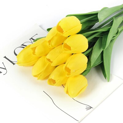 29cm 3/5Pcs tulipan buket umjetnog cvijeća PE pjena lažni cvijet za svadbene svečanosti dekoracija kućne sobe vrt buket dekor