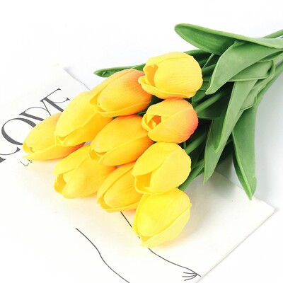 29cm 3/5Pcs tulipan buket umjetnog cvijeća PE pjena lažni cvijet za svadbene svečanosti dekoracija kućne sobe vrt buket dekor