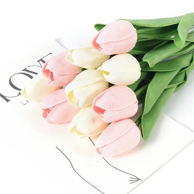 29cm 3/5Pcs tulipan buket umjetnog cvijeća PE pjena lažni cvijet za svadbene svečanosti dekoracija kućne sobe vrt buket dekor