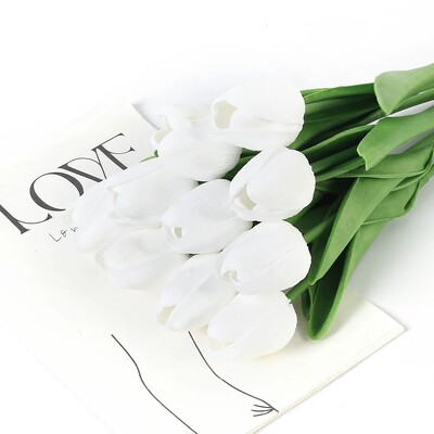 29cm 3/5Pcs tulipan buket umjetnog cvijeća PE pjena lažni cvijet za svadbene svečanosti dekoracija kućne sobe vrt buket dekor