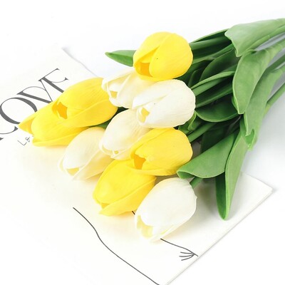 29cm 3/5Pcs tulipan buket umjetnog cvijeća PE pjena lažni cvijet za svadbene svečanosti dekoracija kućne sobe vrt buket dekor