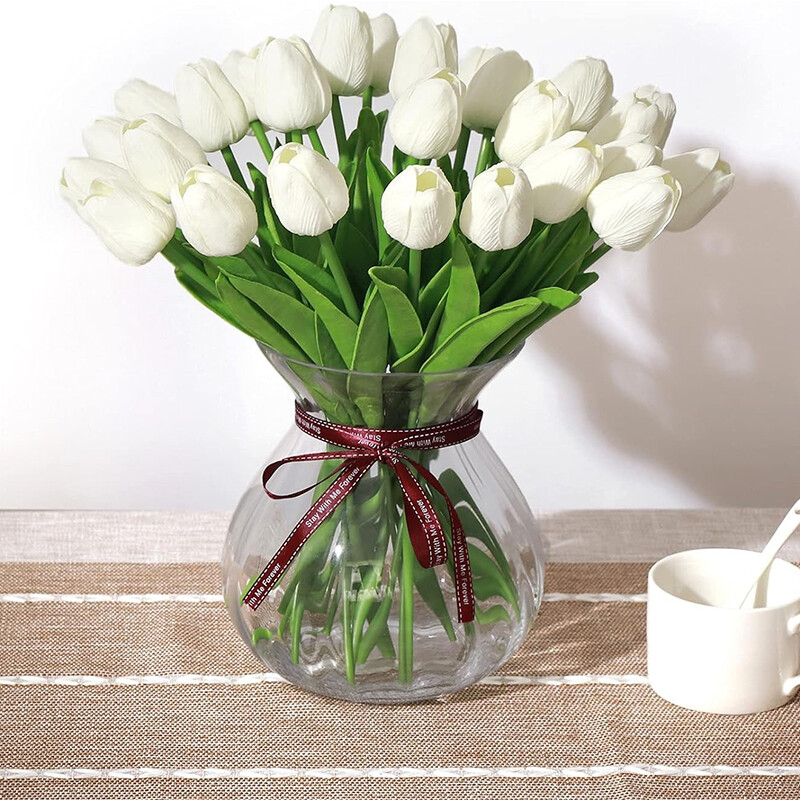29cm 3/5Pcs tulipan buket umjetnog cvijeća PE pjena lažni cvijet za svadbene svečanosti dekoracija kućne sobe vrt buket dekor
