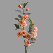 Νέο κλαδί Camellia με ψεύτικα φύλλα τεχνητό λουλούδι διακόσμηση τραπεζιού σπιτιού flores artificiales φθινοπωρινό λουλουδάτο