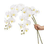 9 Heads 100cm Artificial Butterfly Orchid Flowers Real Touch Moth Orchids Fake Flower for Wedding Festival Party Διακόσμηση σπιτιού