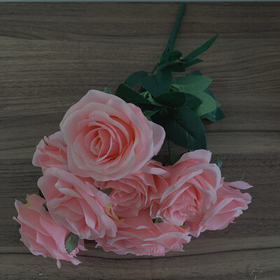 9fejek Rózsa csokor Művirág világos Rózsaszín mez Rózsaszín Rózsa Álrózsa Nappali Száraz Virág Dekoráció Esküvő