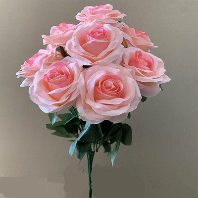 9fejek Rózsa csokor Művirág világos Rózsaszín mez Rózsaszín Rózsa Álrózsa Nappali Száraz Virág Dekoráció Esküvő