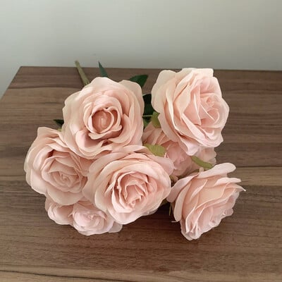 9fejek Rózsa csokor Művirág világos Rózsaszín mez Rózsaszín Rózsa Álrózsa Nappali Száraz Virág Dekoráció Esküvő