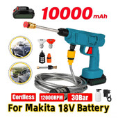 Ασύρματο πιστόλι ψεκασμού υψηλής πίεσης 200W 30Bar Γεννήτρια πιστολιού πλυντηρίου αυτοκινήτου WaterGun Cleaner Πλυντήριο αυτοκινήτων για μπαταρία Makita 18V