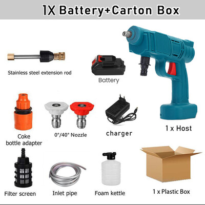 Ασύρματο πιστόλι ψεκασμού υψηλής πίεσης 200W 30Bar Γεννήτρια πιστολιού πλυντηρίου αυτοκινήτου WaterGun Cleaner Πλυντήριο αυτοκινήτων για μπαταρία Makita 18V