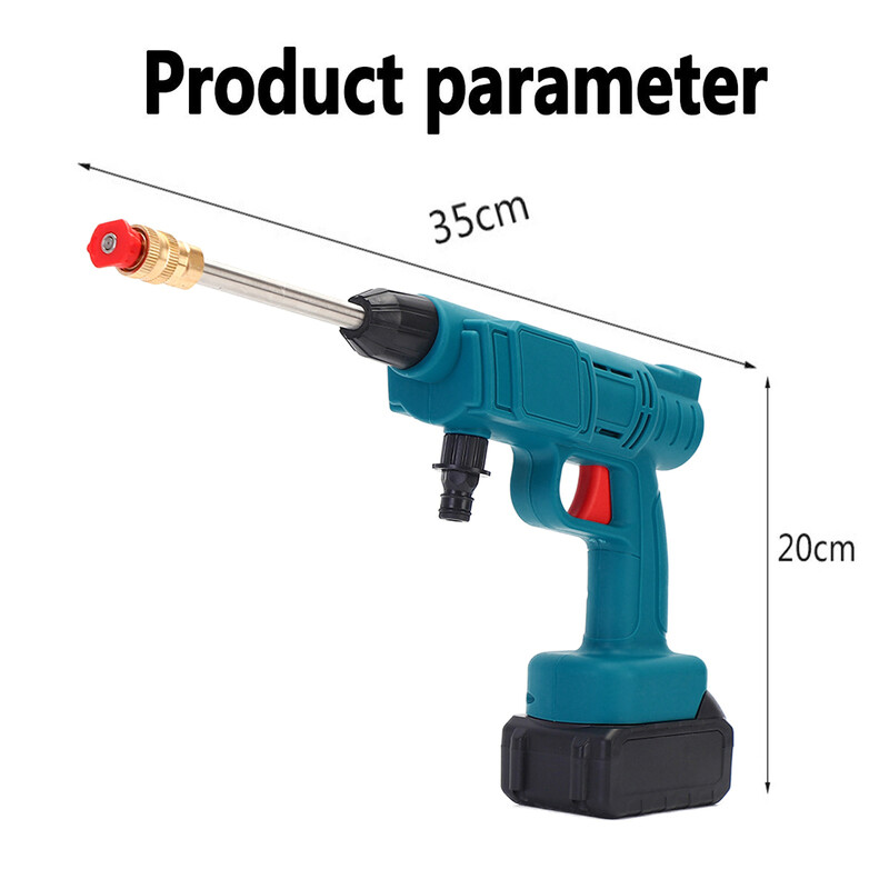 Ασύρματο πιστόλι ψεκασμού υψηλής πίεσης 200W 30Bar Γεννήτρια πιστολιού πλυντηρίου αυτοκινήτου WaterGun Cleaner Πλυντήριο αυτοκινήτων για μπαταρία Makita 18V