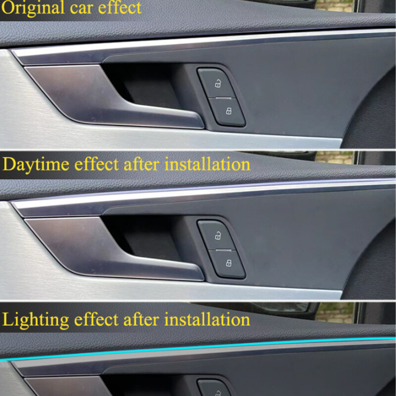 110 CM/75 CM/35 CM za LED traku Symphony RGB unutarnje svjetlo ambijentalnog svjetla od akrilnih optičkih vlakana Zamjenska lampa za instrument ploču