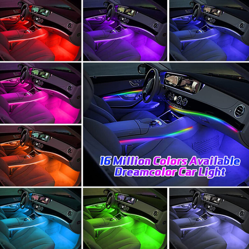 110 CM/75 CM/35 CM za LED traku Symphony RGB unutarnje svjetlo ambijentalnog svjetla od akrilnih optičkih vlakana Zamjenska lampa za instrument ploču