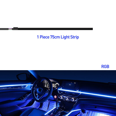 18 σε 1 Car Ambient Light 64 Χρώμα Ακρυλικές Λωρίδες 110cm 90cm 75cm 35cm 20cm Πλήρες Χρώματα RGB Εσωτερικό αυτοκινήτου Bluetooth Έλεγχος εφαρμογής