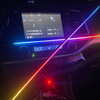 RGB Symphony Части за околна светлина 64 цвята 35 см 75 см 110 см LED светлинна лента 3 щифта/4 щифта щепсел Атмосферна лампа Автомобилни аксесоари