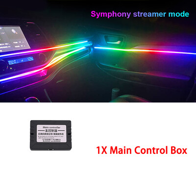 RGB Symphony Dijelovi ambijentalnog svjetla 64 boje 35 cm 75 cm 110 cm LED svjetlosna traka 3 igle/4 igle utikač Atmosferska svjetiljka Dodaci za automobile