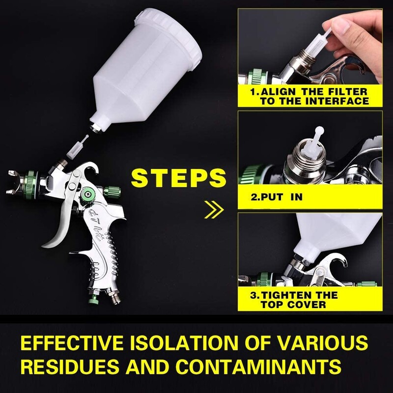 Πιστόλι βαφής HVLP 600ml 3 ακροφύσια 1,4mm/1,7m/2mm Professional Airbrush πιστόλι ψεκασμού για αυτοκίνητα DIY Painting Tool House
