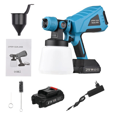 Paint Sprayer Handheld Portable Wireless with 1000ml Container 2,5mm Nozzle Electric Spraying Painting Painfection Machine