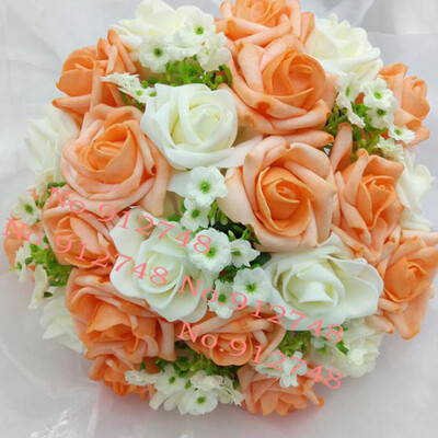 perfectlifeoh Royal Blue Beautiful Foam Roses Τεχνητό λουλούδι Μπουκέτο Νύφης Μπουκέτο Διακοσμητικό πάρτι για διακόσμηση γάμου