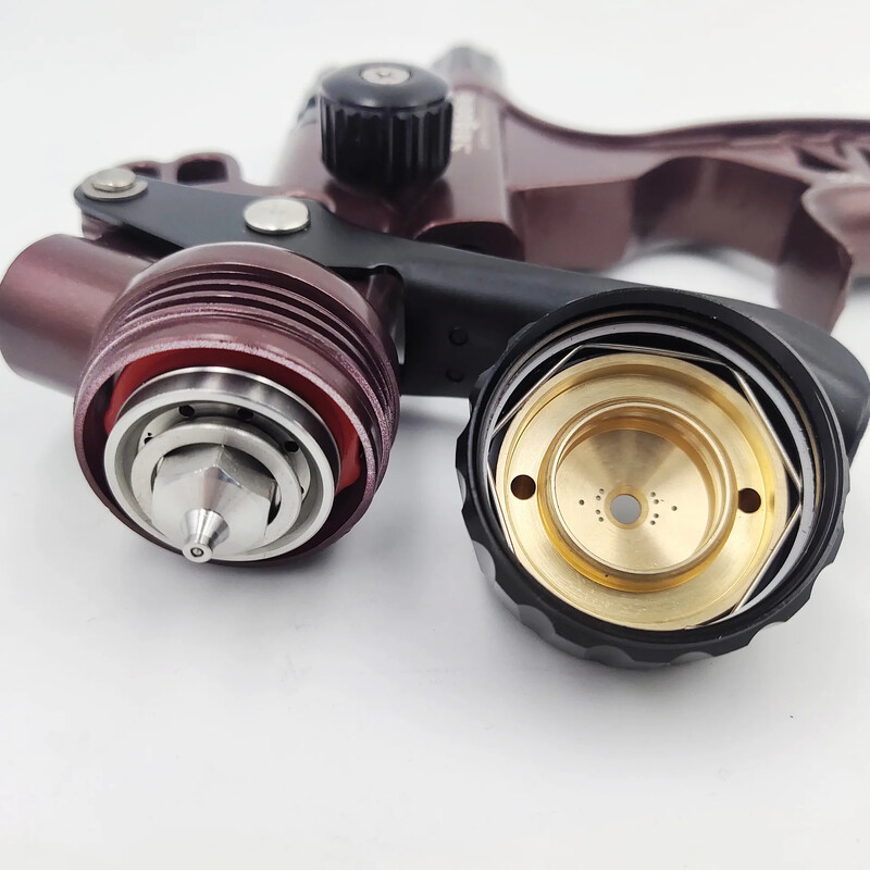 Pistol de pulverizare cu oală superioară 1,3 mm Mobilier auto din tablă din piele Pistol de pulverizare pentru vopsea cu atomizare ridicată 6800 Gravitate unealtă pneumatică manuală