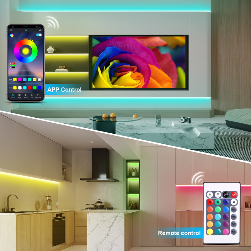 Φως τηλεόρασης LED 1M 2M 3M 5V USB Bluetooth RGB COB Λωρίδα LED Οπίσθιος φωτισμός Έξυπνη λωρίδα LED Φως Για τηλεόραση HDTV διακόσμηση φόντου Φωτισμός