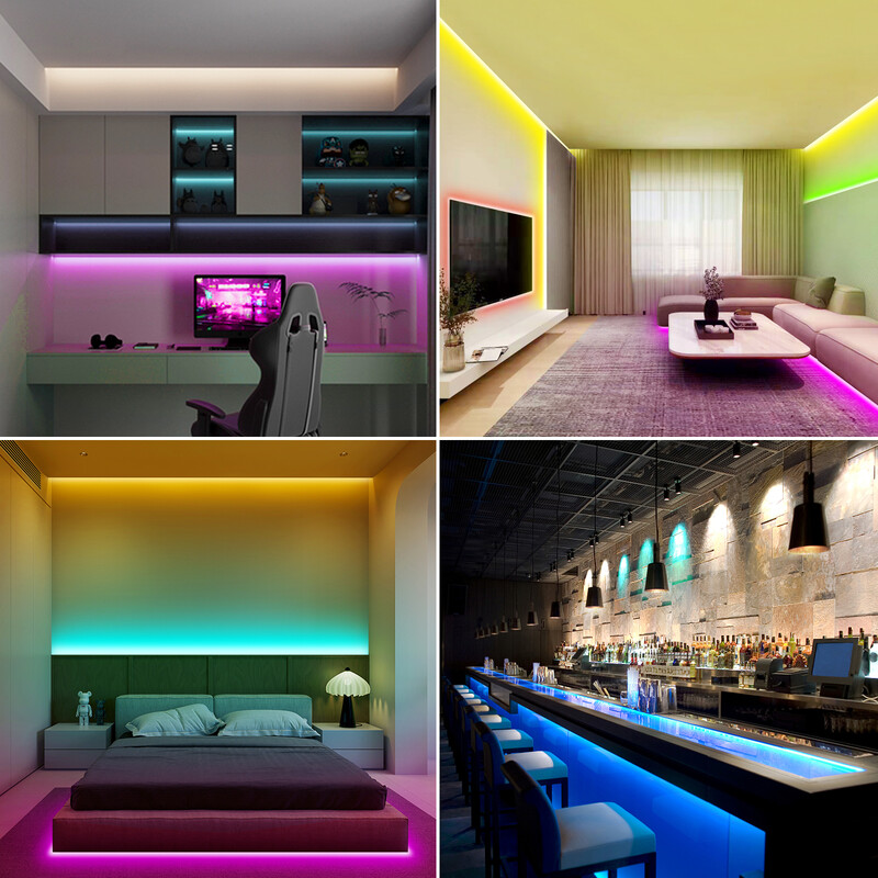 Φως τηλεόρασης LED 1M 2M 3M 5V USB Bluetooth RGB COB Λωρίδα LED Οπίσθιος φωτισμός Έξυπνη λωρίδα LED Φως Για τηλεόραση HDTV διακόσμηση φόντου Φωτισμός