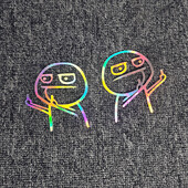 2 ΤΕΜ Αυτοκόλλητα αυτοκινήτου Μεσαίου Δάχτυλου Γελοιοποίηση Αστεία JDM Λέιζερ ανακλαστική διακόσμηση για κράνος μοτοσικλέτας προφυλακτήρα παρμπρίζ πορτμπαγκάζ D25