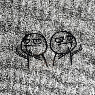 2 ΤΕΜ Αυτοκόλλητα αυτοκινήτου Μεσαίου Δάχτυλου Γελοιοποίηση Αστεία JDM Λέιζερ ανακλαστική διακόσμηση για κράνος μοτοσικλέτας προφυλακτήρα παρμπρίζ πορτμπαγκάζ D25