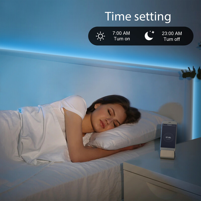 DC5V RGB COB LED Λωρίδα 1M 2M 3M WiFi COB RGB Λωρίδα LED Light Work with Tuya App/Smart Life/Alexa for TV Φωτισμός διακόσμησης σπιτιού