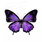 Ενδιαφέρουσα μωβ πεταλούδα αυτοκόλλητο αυτοκινήτου Φαντασίας στυλ μόδας αυτοκινήτου μοτοσικλέτας Διακόσμηση φορητού υπολογιστή Αξεσουάρ PVC αδιάβροχο αυτοκόλλητο