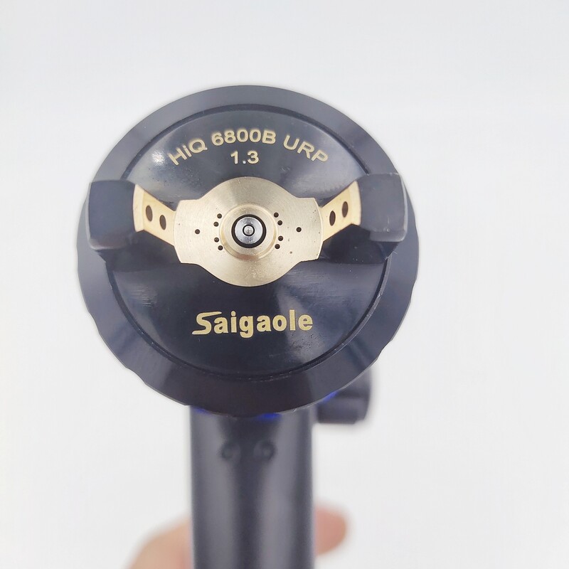 Viršutinis puodo purškimo pistoletas 1,3 mm automobilių baldų odos lakštinio metalo dažų purškimo pistoletas, didelės purškimo 6800 gravitacijos rankinis pneumatinis įrankis