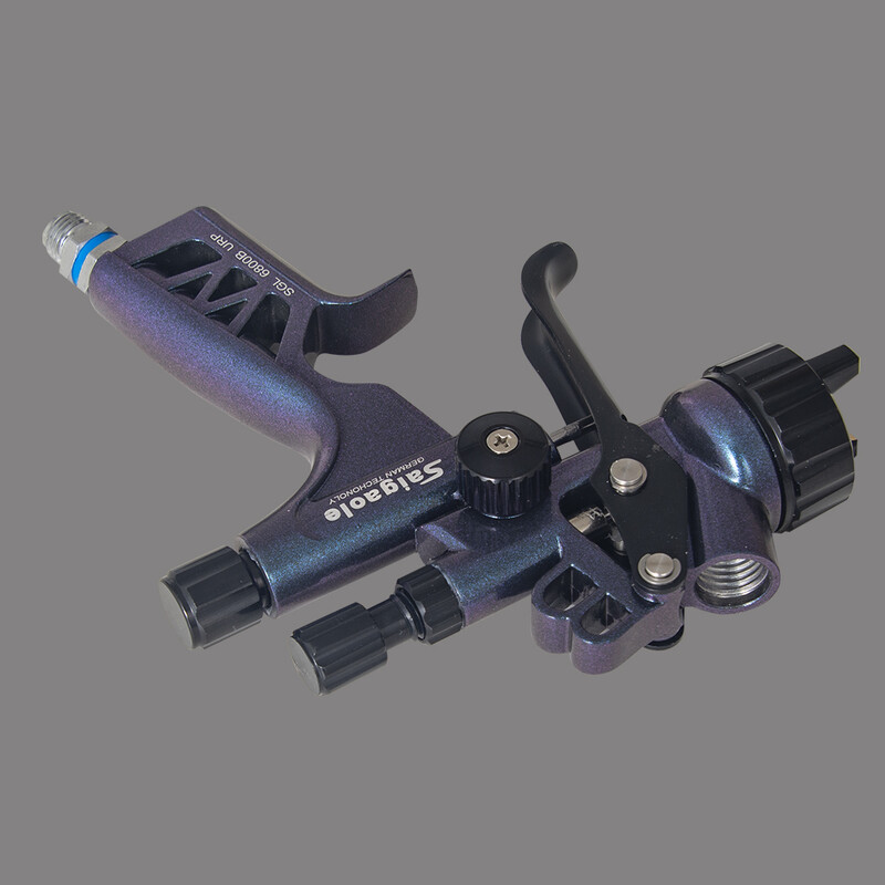 Viršutinis puodo purškimo pistoletas 1,3 mm automobilių baldų odos lakštinio metalo dažų purškimo pistoletas, didelės purškimo 6800 gravitacijos rankinis pneumatinis įrankis