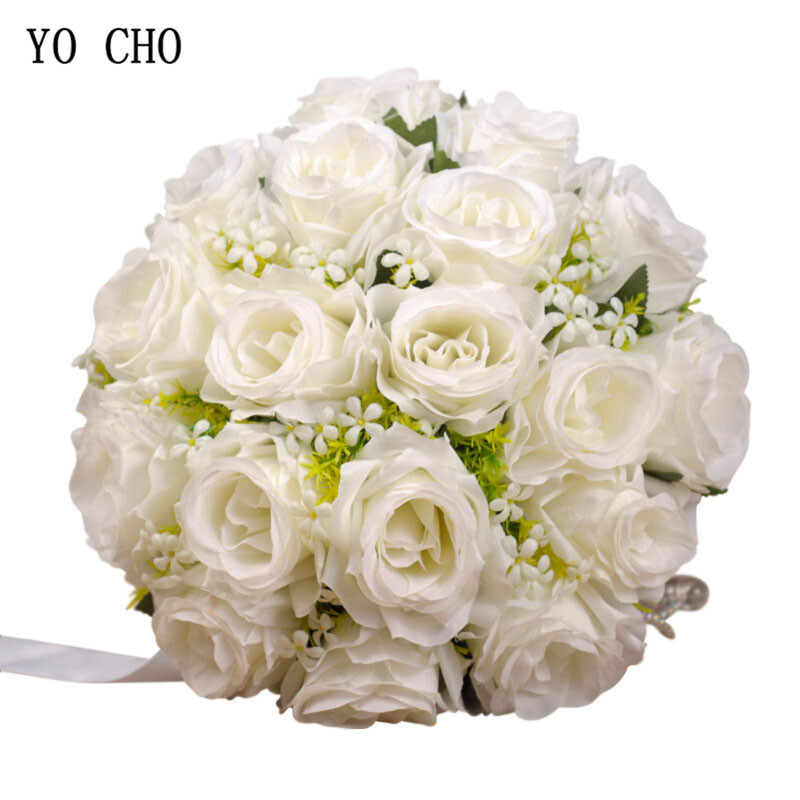 Műrózsa koszorúslány csokor kis esküvői virágok menyasszonyi csokor selyem virágok fehér romantikus esküvői csokor menyasszonyoknak