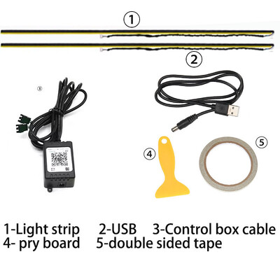 Symphonic APP valdymas 256 spalvų LED stoglangis Aplinkos apšvietimas Atmosferinis stoglangis Apšvietimas Automobilio stogas Panoraminis stoglangis Aplinkos apšvietimas