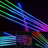 RGB Symphony Dijelovi ambijentalnog svjetla 64 boje 35 cm/75 cm/110 cm LED svjetlosna traka Atmosferska svjetiljka Dodaci za automobil