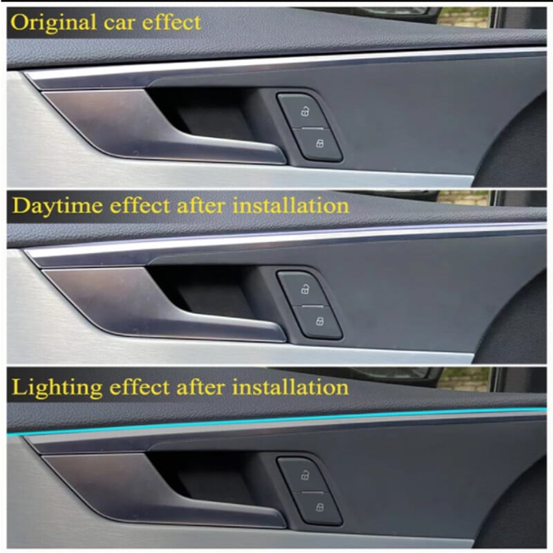 RGB Symphony Dijelovi ambijentalnog svjetla 64 boje 35 cm/75 cm/110 cm LED svjetlosna traka Atmosferska svjetiljka Dodaci za automobil