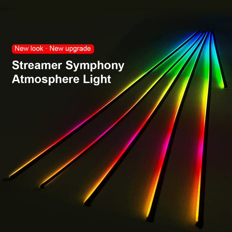 RGB Symphony Dijelovi ambijentalnog svjetla 64 boje 35 cm/75 cm/110 cm LED svjetlosna traka Atmosferska svjetiljka Dodaci za automobil