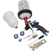 Mini pihustuspüstol 1,0 mm autovärvi pihustuspüstol 0,8 mm düüsikomplekt 400CC/250CC paagi õhuvärvipüstol koos värvisegamistopsi ja adapteriga