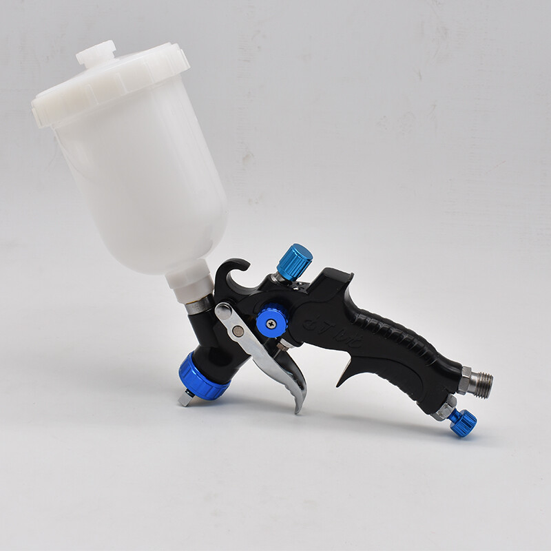 Mini pihustuspüstol 1,0 mm autovärvi pihustuspüstol 0,8 mm düüsikomplekt 400CC/250CC paagi õhuvärvipüstol koos värvisegamistopsi ja adapteriga
