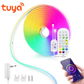 Tuya Smart Neon Sign 12V Λωρίδα LED Φώτα νέον WiFi Bluetooth RGB Life Tape Διακόσμηση δωματίου Alexa Google Home Fita De Led Inteligente
