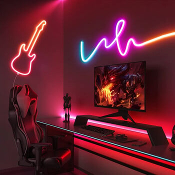 Tuya Smart Neon Sign 12V Λωρίδα LED Φώτα νέον WiFi Bluetooth RGB Life Tape Διακόσμηση δωματίου Alexa Google Home Fita De Led Inteligente