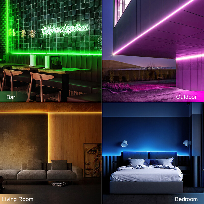 Tuya Smart Neon Sign 12V Λωρίδα LED Φώτα νέον WiFi Bluetooth RGB Life Tape Διακόσμηση δωματίου Alexa Google Home Fita De Led Inteligente