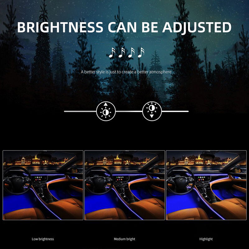 Φως ηλιοροφής αυτοκινήτου 2 σε 1 LED Symphony USB Ακρυλικό Φως ατμόσφαιρας RGB Φως οροφής αυτοκινήτου Εσωτερικό φως περιβάλλοντος Led για Tesla