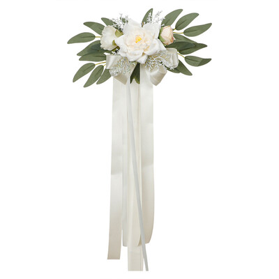 Vestuvinio automobilio durų rankenos veidrodžio dekoras Vestuvių praėjimų papuošimai Kėdės nugarėlės Gėlės Gėlėtos suolos Automobilių dekoracijos ceremonijos vakarėliui