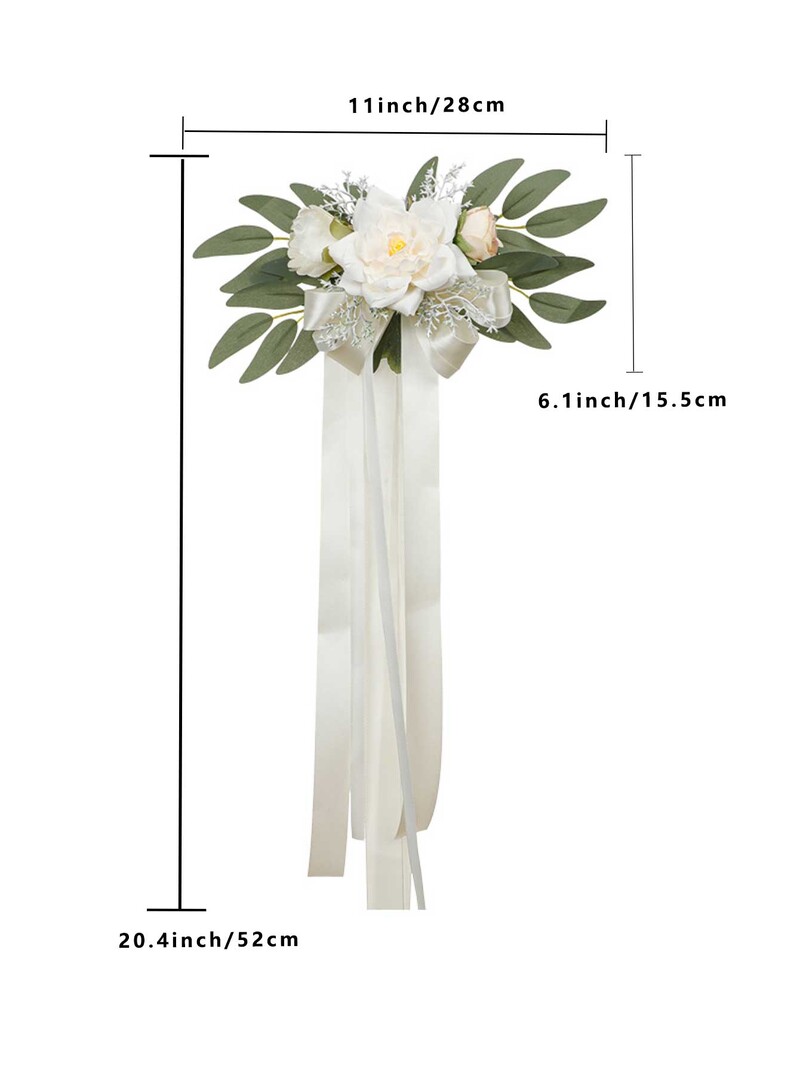 Vestuvinio automobilio durų rankenos veidrodžio dekoras Vestuvių praėjimų papuošimai Kėdės nugarėlės Gėlės Gėlėtos suolos Automobilių dekoracijos ceremonijos vakarėliui