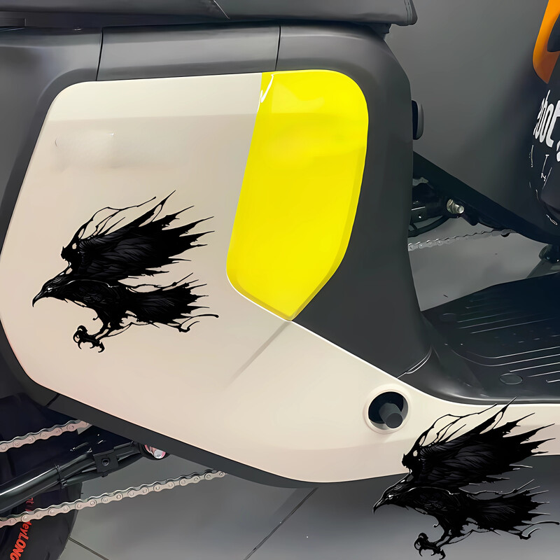 Raven Naljepnice za motocikle Prednja maska Spremnik goriva Bočne obloge Blatobrani Dekoracija kacige Vinilne naljepnice Dodaci za motocikle sa životinjama