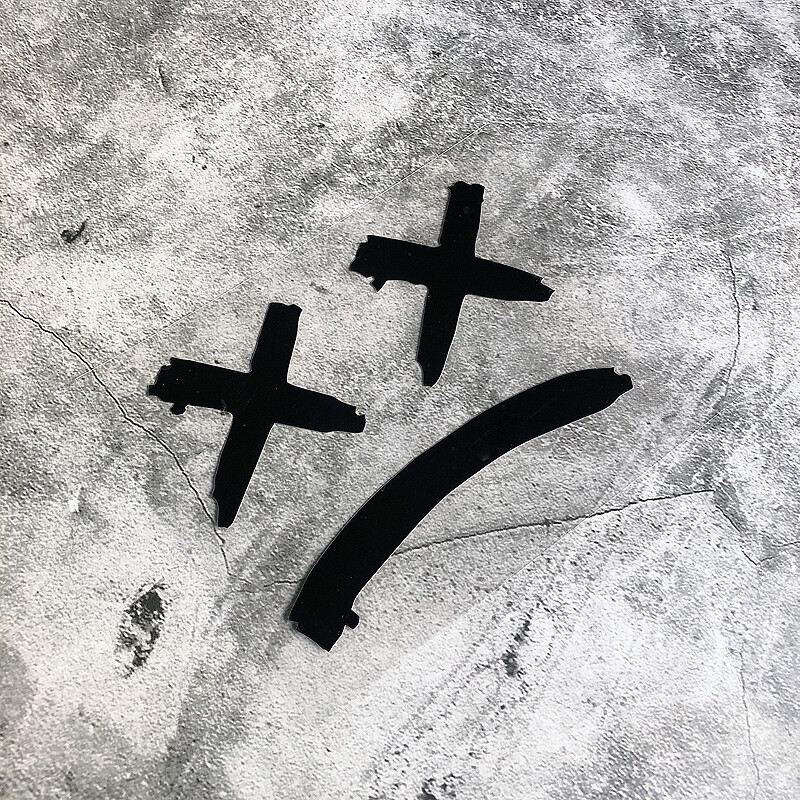 Demon Smiley Arc Autómatricák Szélvédő Motorkerékpár Dísz Karcolások Fedél Autóstílus Fényvisszaverő Figyelmeztető matricák