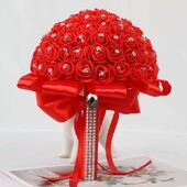 Μπουκέτο γάμου νυφικής παράνυμφου Λευκά μεταξωτά λουλούδια τριαντάφυλλα Τεχνητές καρφίτσες μπουτονιέρα νύφης Μαριάζ ανθοδέσμη Αξεσουάρ γάμου