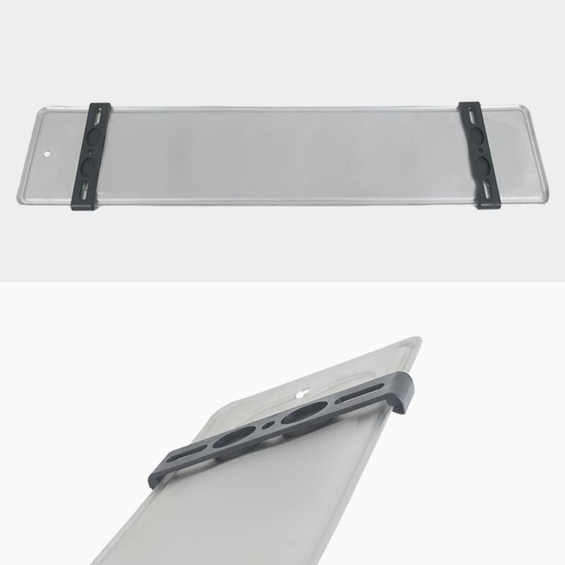 Suport pentru plăcuță de înmatriculare fără cadru 4 buc. Cadru pentru plăcuță de înmatriculare fără cadru rezistent la intemperii Cadru pentru plăcuțe de mașină pentru etichete de mașină față și spate