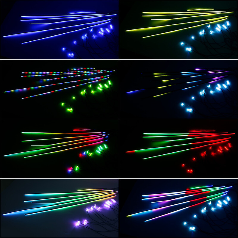 18 u 1 Symphony Dual Zone Automobilska LED ambijentalna rasvjeta u punoj boji Streamer RGB skrivena unutarnja akrilna traka za dekoraciju atmosfere