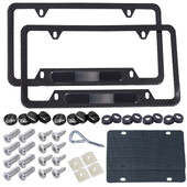 Πλαίσιο πινακίδας κυκλοφορίας αυτοκινήτου από αλουμίνιο Κάλυμμα πλαισίου πινακίδας κυκλοφορίας αυτοκινήτου Carbon Black Fiber για BMW M για Όλους Πινακίδα αυτοκινήτου ΗΠΑ Καναδά